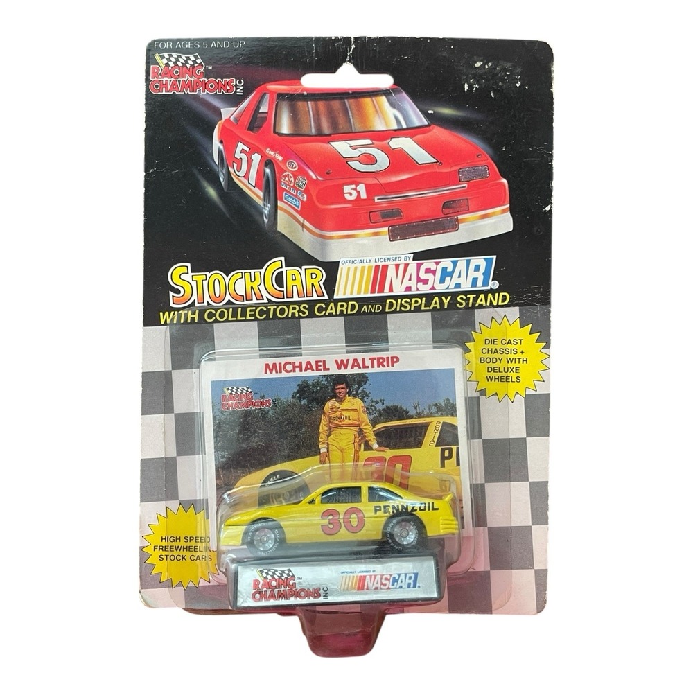Michael Waltrip #30 Pennzoil Racing Champions 1990 1:64 Scale Die Cast